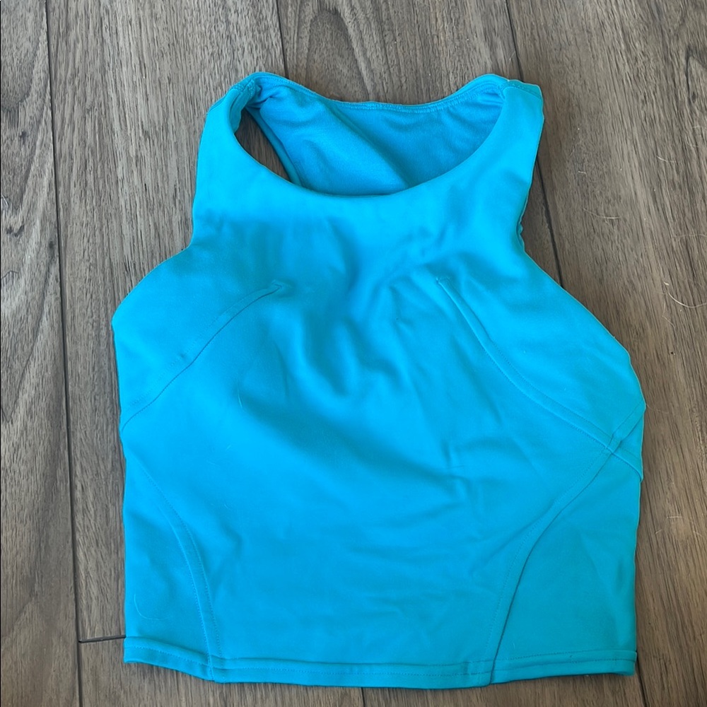 Lululemon Athletica Blue Tank Top Stretchy Athletic Wear